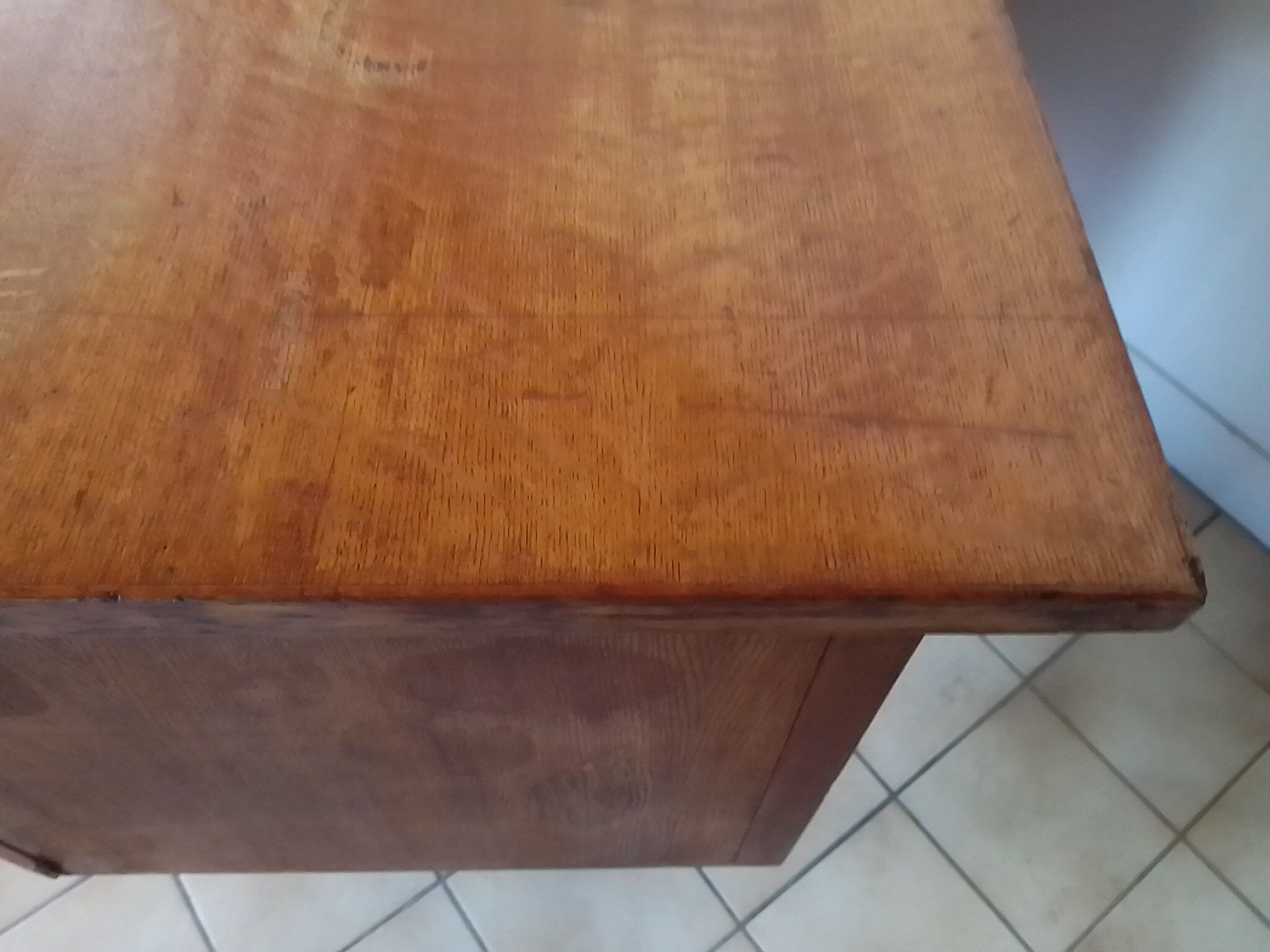 Vintage metal wooden desk and frame