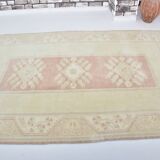 Tapis vintage neutre noué à la main sku 3591