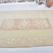 Tapis vintage neutre noué à la main sku 3591