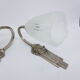 Pair of Art Deco style wall light of pressed glass