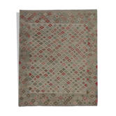 Géométrique Tissé à la main Oriental Wool Kilim Traditionnel Nouveau Tapis en Laine Tissée Plate 168x193cm