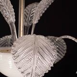 Luxury Barovier & Toso Chandelier, Murano Pulegoso Glass, 1950s