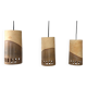 Set of 3 terracotta and enamelled suspensions, France