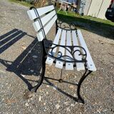 1900 Cast Iron and Wood Bench