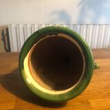 Glazed terracotta wall jar