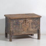 Ancien coffre de mariage peint à la main (Année 1846) #37