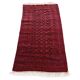 Vintage Baluch carpet handmade from natural wool, Afghanistan 1960.