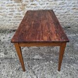 Farmhouse table with one drawer