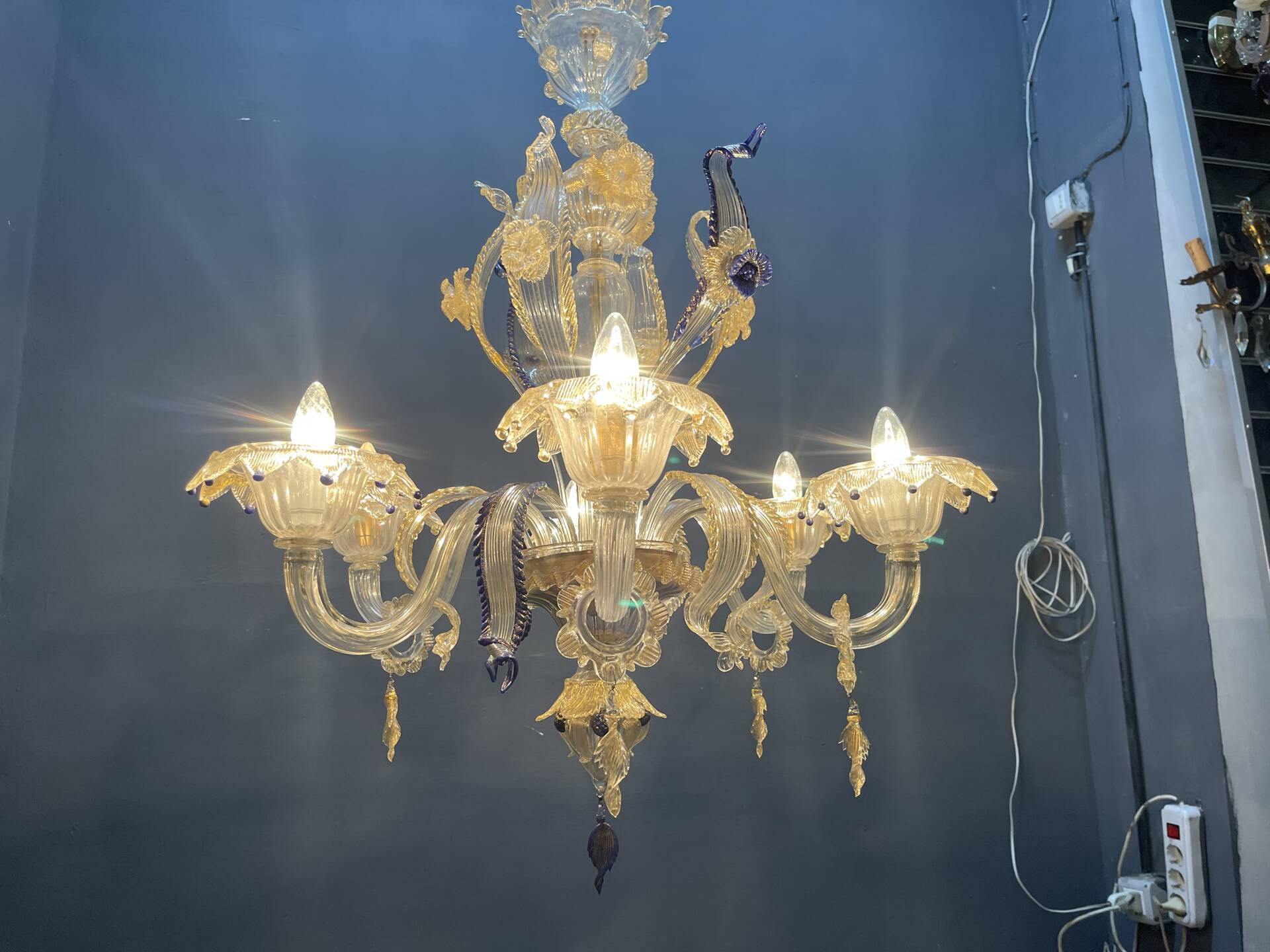 Venetian Murano Glass Chandelier 1960’s 