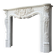 Louis XV Style Fireplace in Carrara Marble, Circa 1980