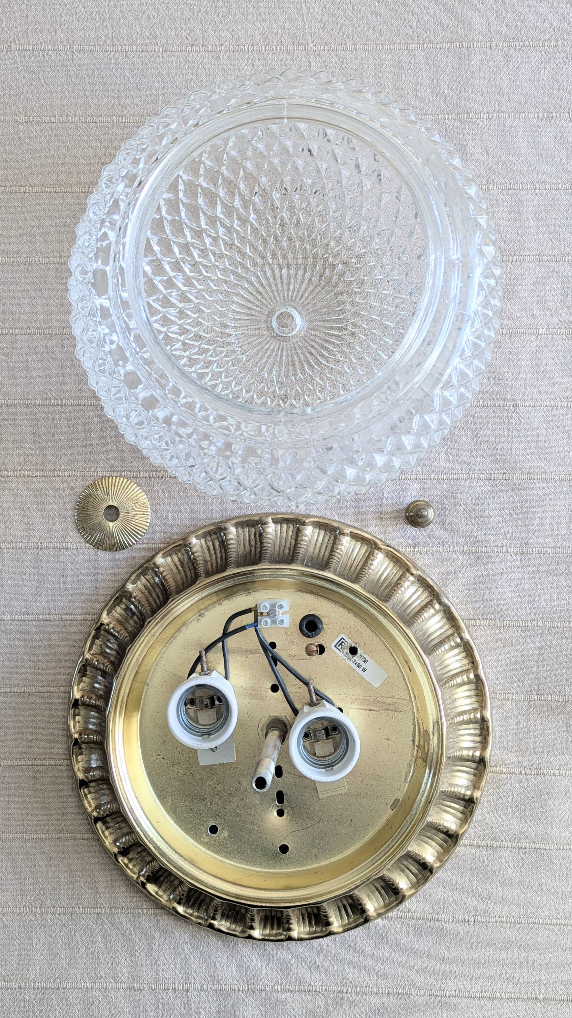 Plafonnier vintage Rudolf Zimmermann Bamberg (L-0164)