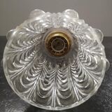 Antique vintage suspension in chiseled glass spirit TBE