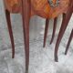 Paire de chevets style Louis XV en Marqueterie