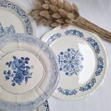 Vintage blue dinner plates