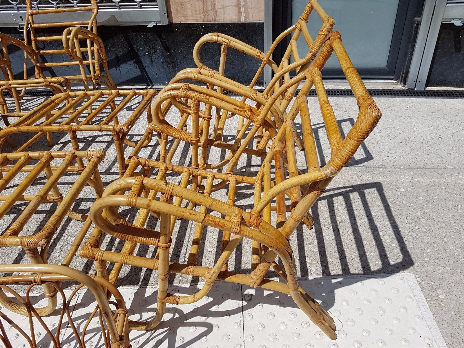 Salon de jardin d'hiver design 70 en bambou