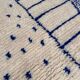 Azilal rug made of pure natural wool, handwoven, traditional, 150/250 cm.