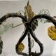 Large grape cluster lamp, Murano glass, 1950.