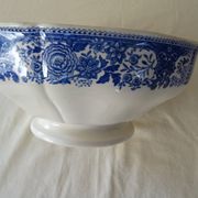 Large salad bowl dish Villeroy & Boch antique earthenware 374112 Burgenland Blue