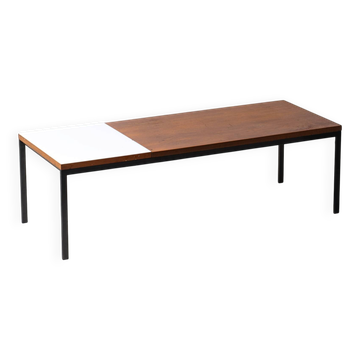 Table basse minimaliste bicolore moderniste, années 1960