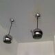 Paire de suspension boules chromées années 70/80.
