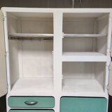 Green Formica cupboard or sideboard - 1960s