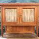 Vintage Parisian buffet with 2 bodies in white poplar wood
