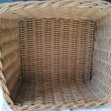 Rectangular wicker basket
