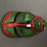Pair of Africanist masks in plaster 1950 cubizing shape