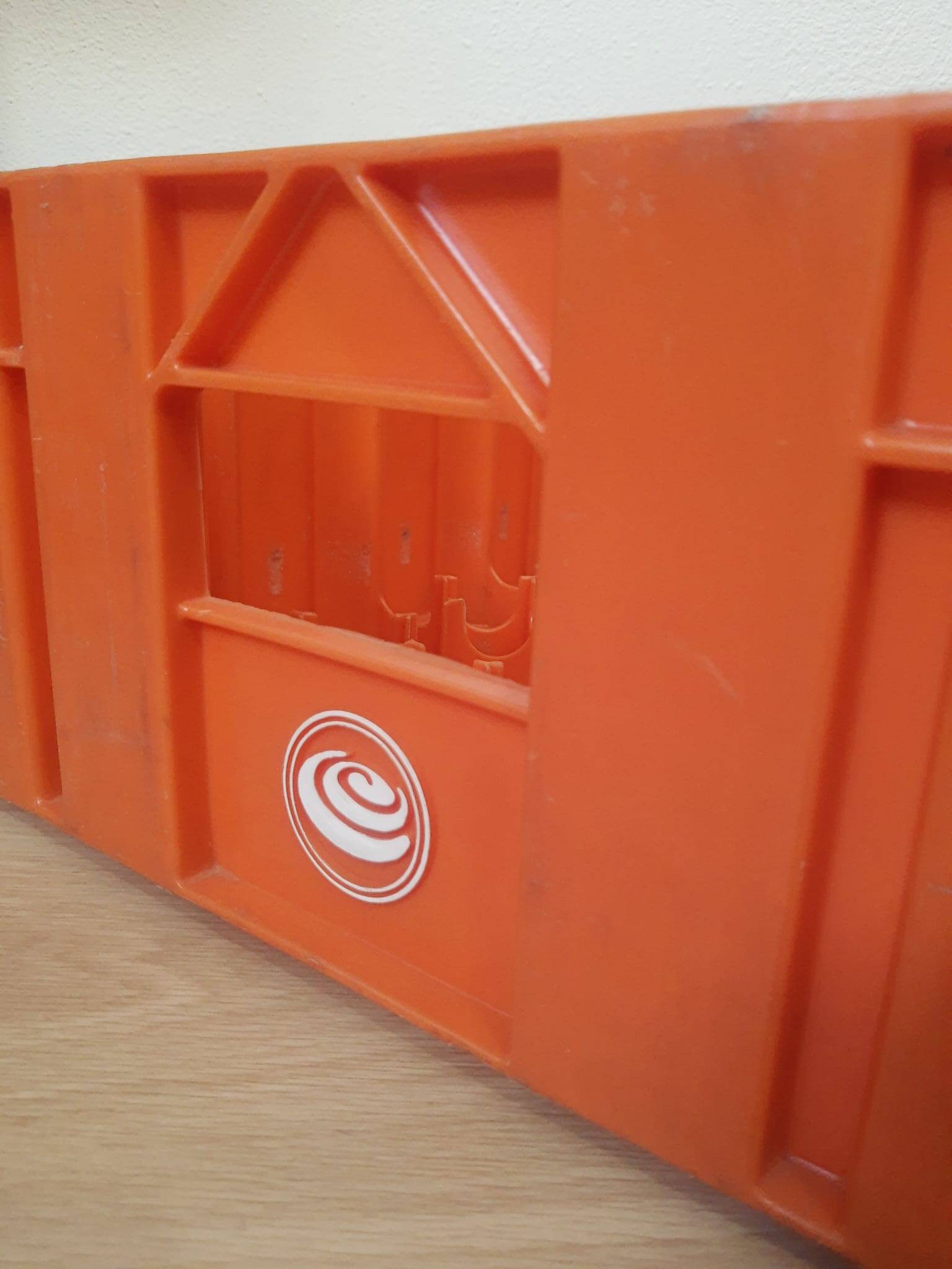 Vintage Orangina advertising bottle crate