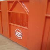 Vintage Orangina advertising bottle crate