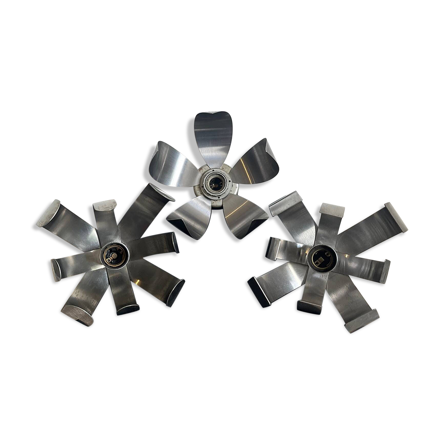 Set of 3 Space wall lights from the 80s