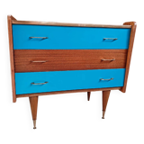 3 drawer chest of drawers 70's