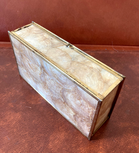 Rectangular mother-of-pearl box
