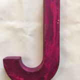 Old letter to sign iron j