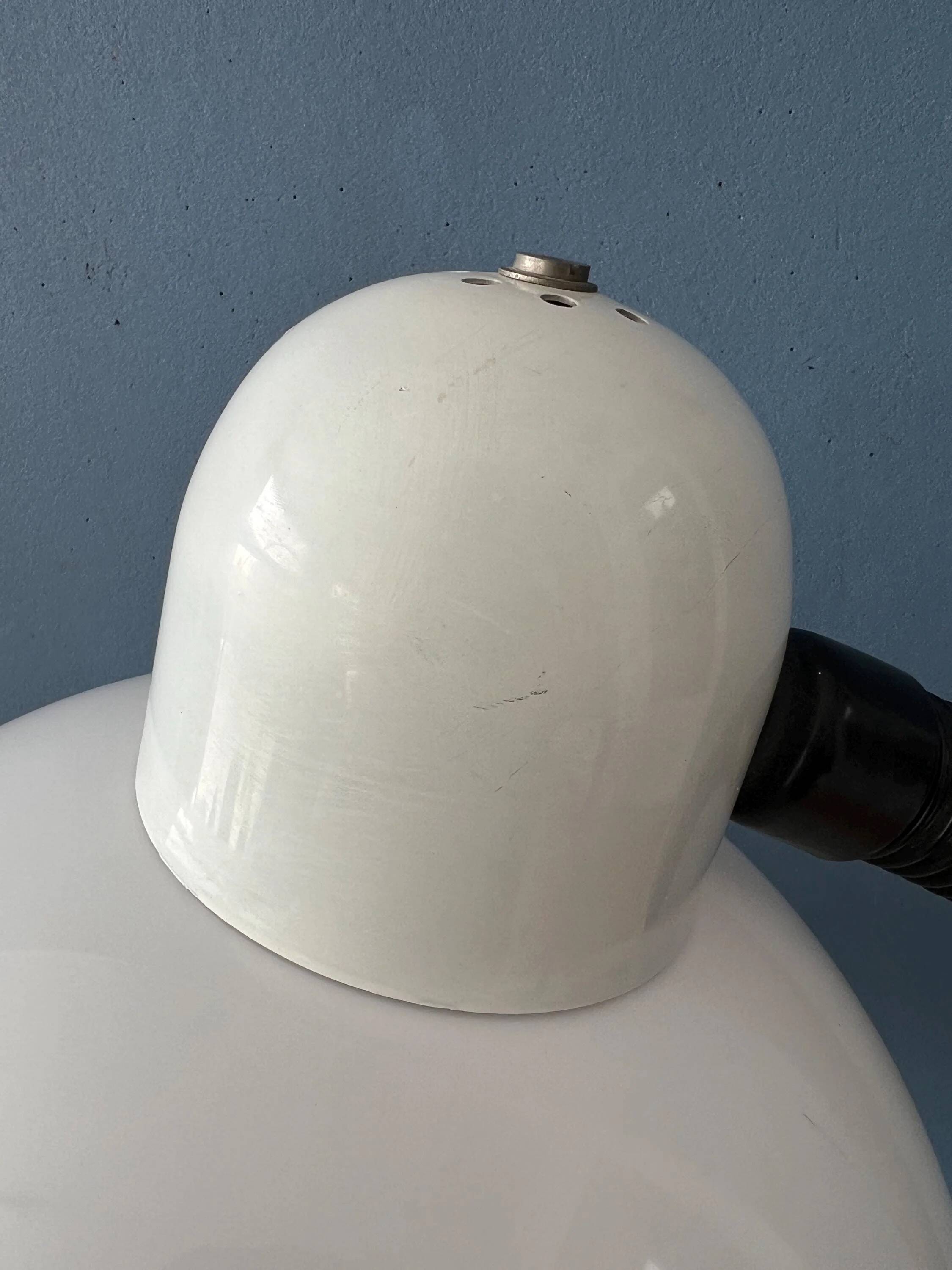 White mushroom floor lamp Mid-Century Space Age by Hala Zeist