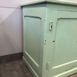 Low green patinated furniture