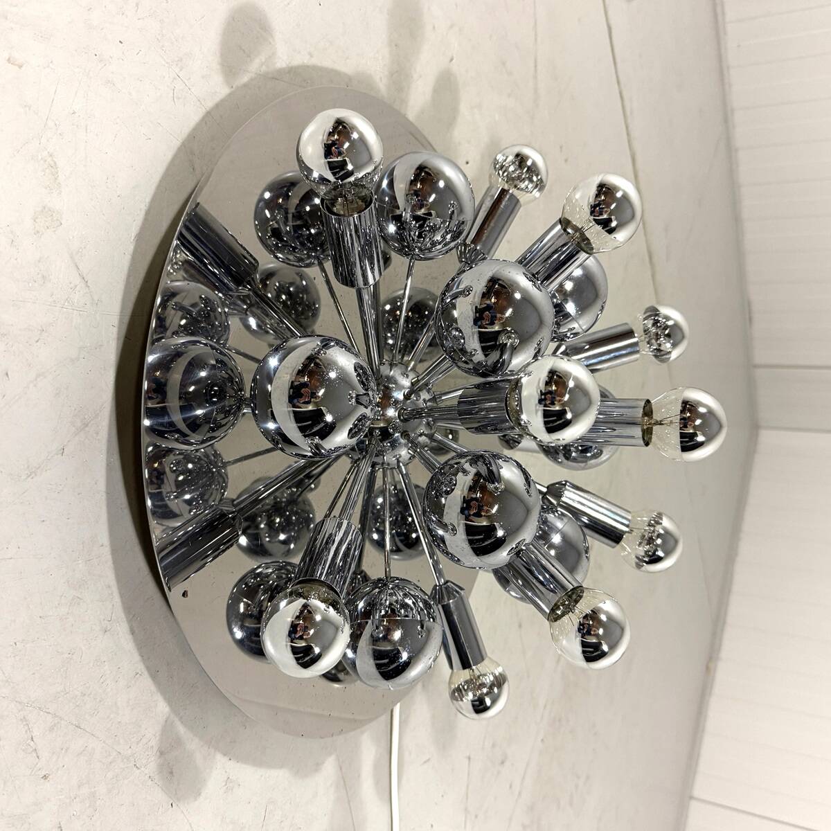 Cosack chrome Sputnik wall lamp / ceiling lamp 1960’s