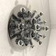Cosack chrome Sputnik wall lamp / ceiling lamp 1960’s
