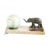Elephant art deco marble lamp