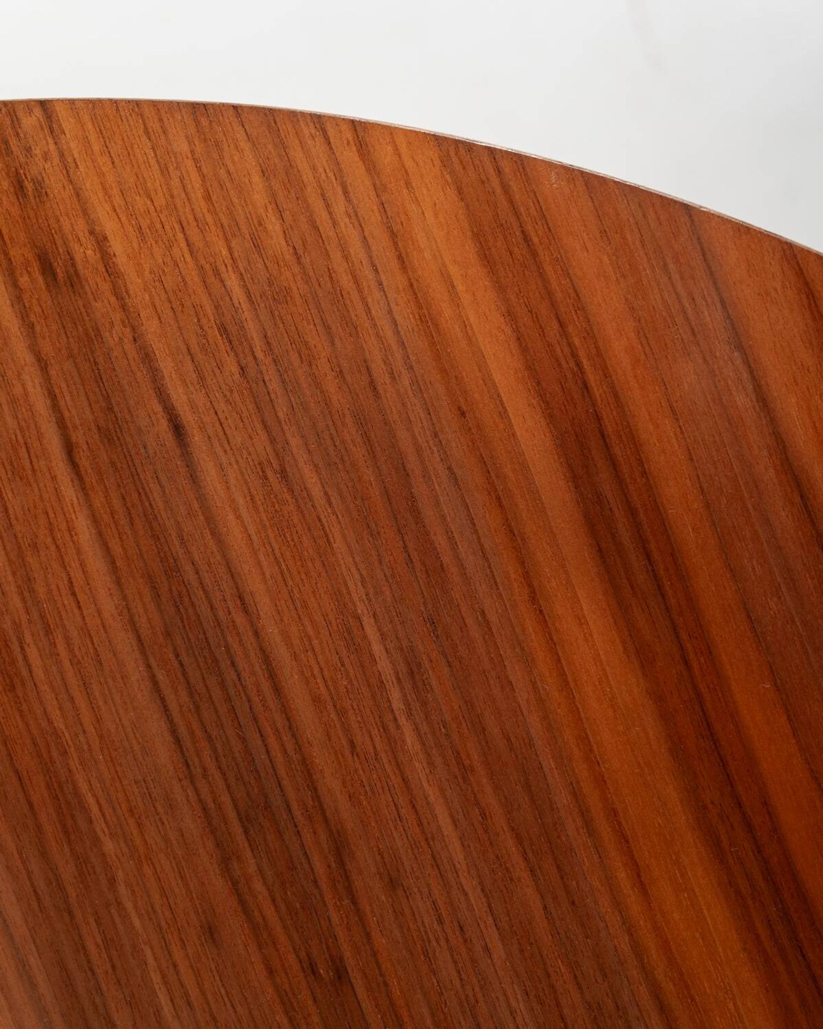 Round extendable walnut dining table, Sweden, 1960s