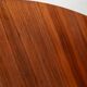 Round extendable walnut dining table, Sweden, 1960s