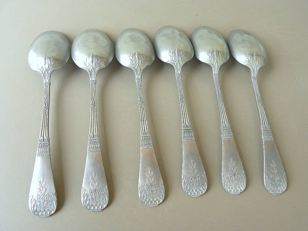 1/2 consulate - empire, tin gold & silverware cutlery set