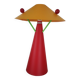 R and M Coudert mushroom lamp 45 cm 80-90 style