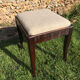 Vintage rectangular piano stool 1950