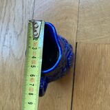 Blue barbotine cream jug Onnaing