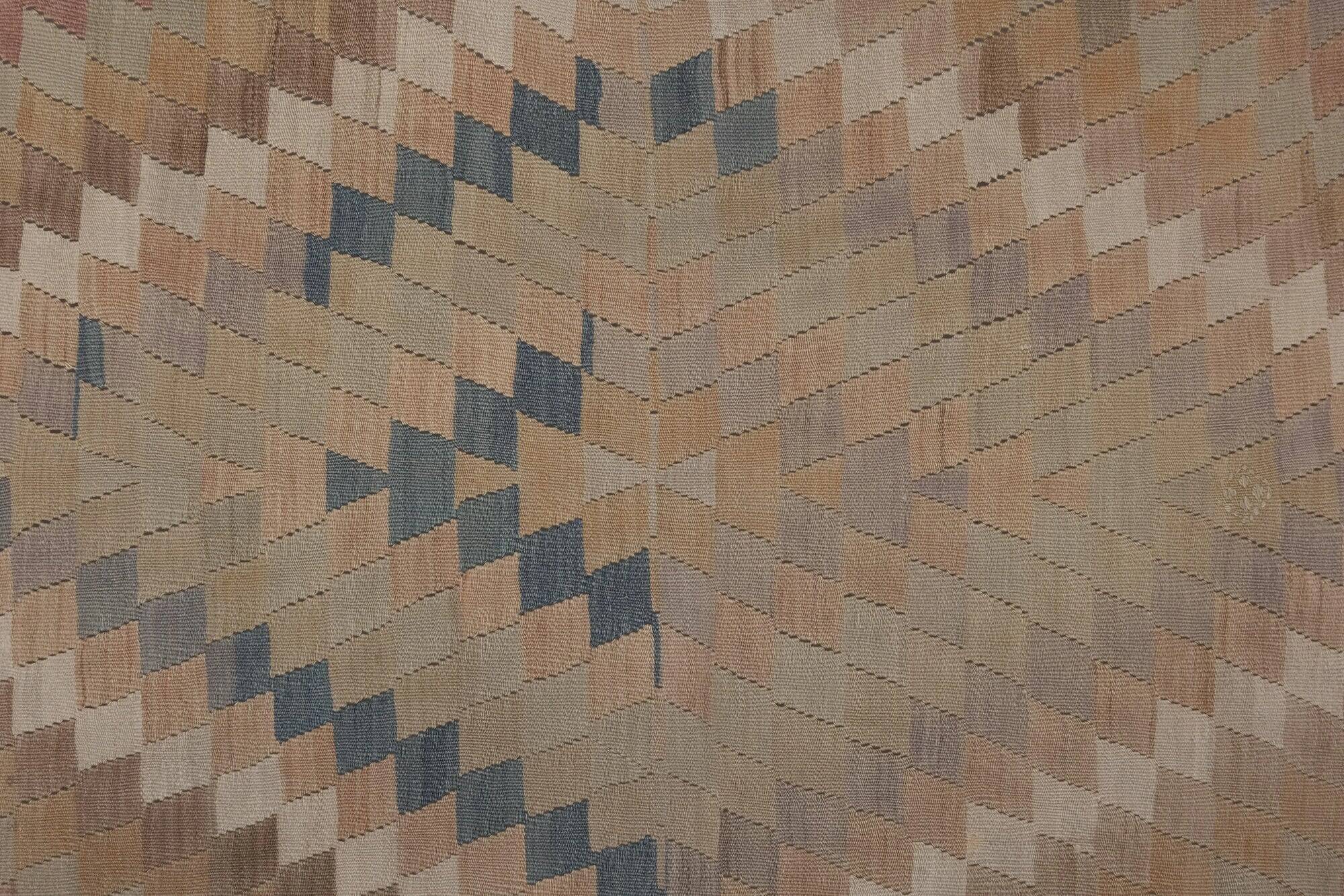 Vintage Turkish hallway rug 134x374 cm