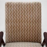 A pair of beige vintage armchairs, Jaroslav Šmídek for Jitona, Czechoslovakia, 1960s