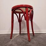 Tabouret craie rouge années 50