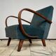 H 410 armchair designed by Jindrich Halabala, Czechoslovakia, 1940s