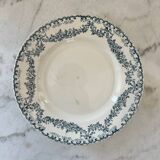 Set of 9 Longwy Earthenware Dinner Plates - Marie-Thérèse Model